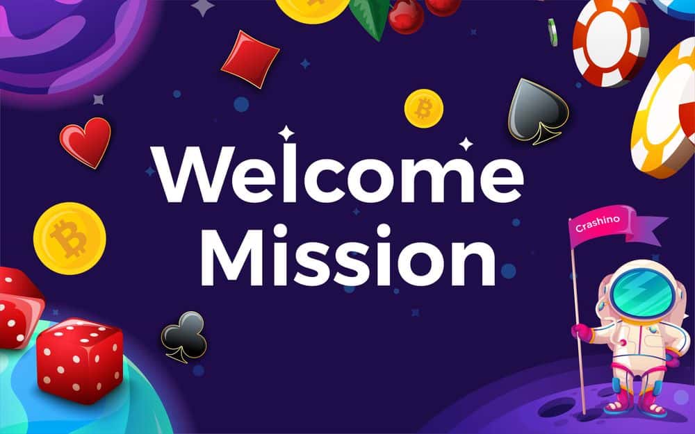 crashino casino welcome mission